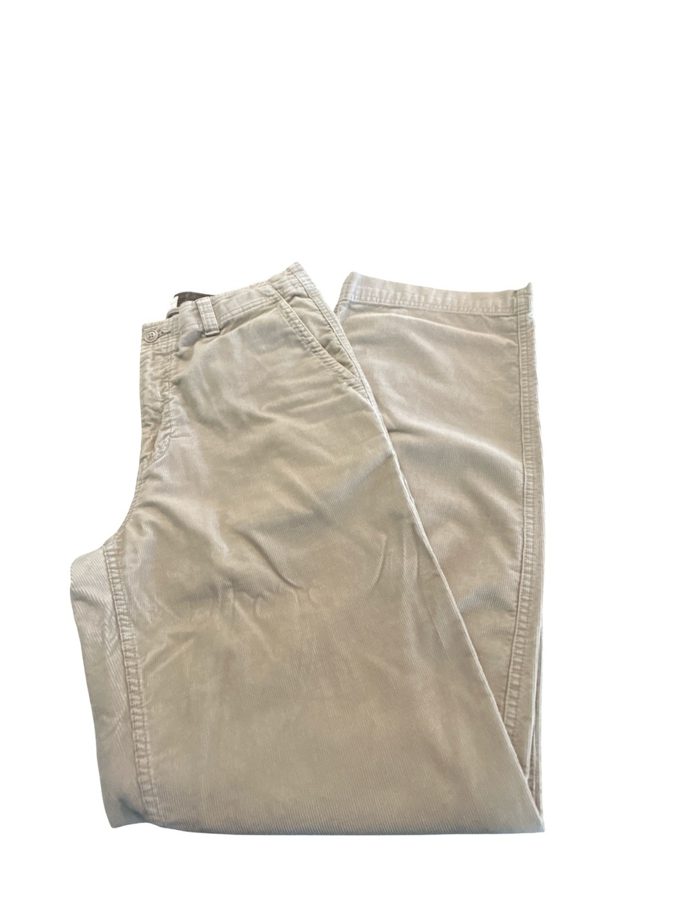 Vintage GapKhakis Loose Fit Corduroy Pants Tan Beige Baggy Y2K 90s Skater 34x34